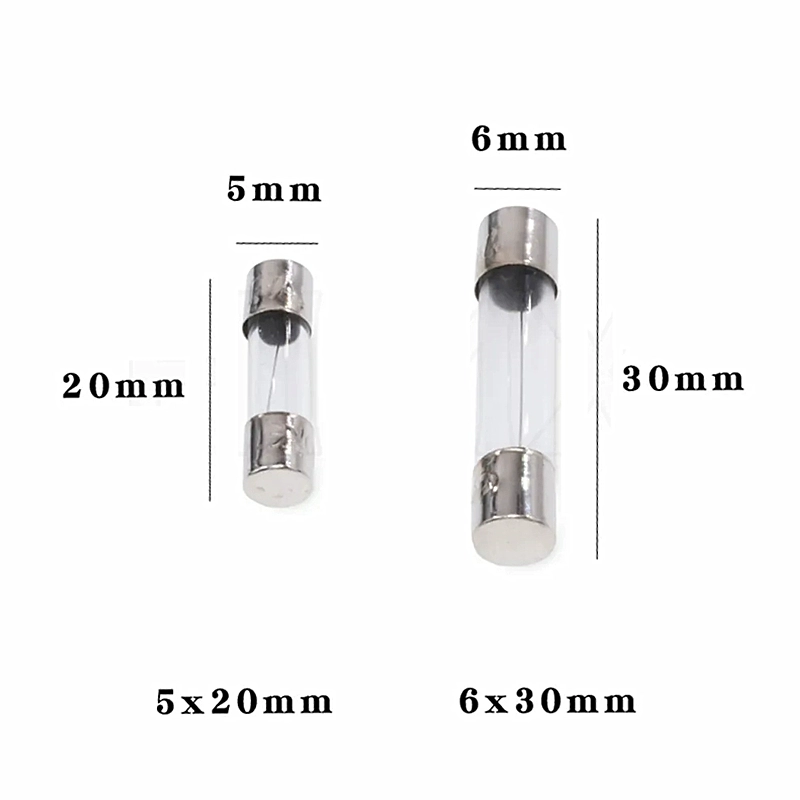 Cầu chì cầu chì thủy tinh 5x20mm thổi chậm bóng hàn 6*30 T1AT2AT3 15AT4AT5A