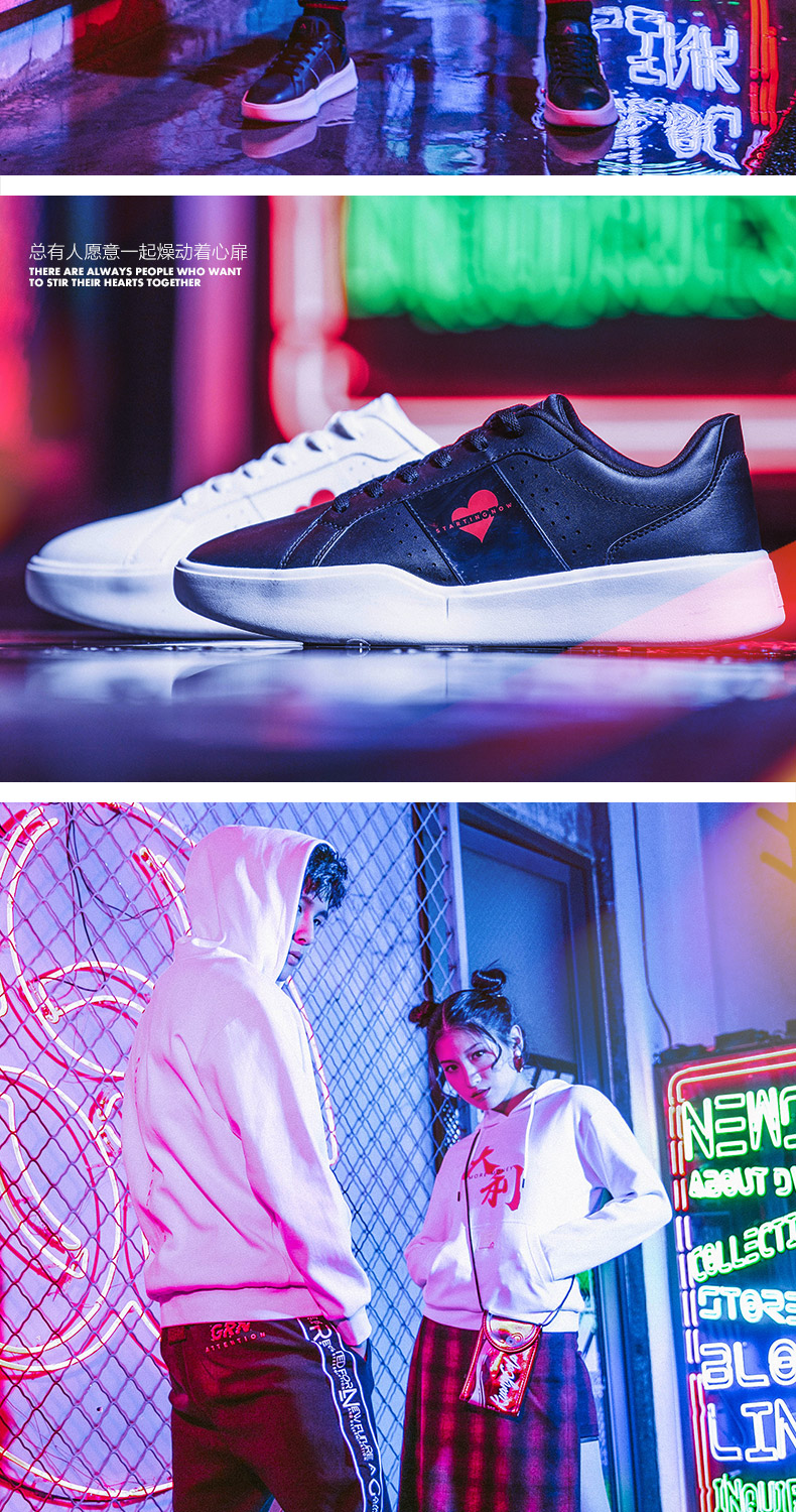 鸟 板鞋 Cặp đôi Valentine mẫu thời trang giày đế xuồng hoang dã - Dép / giày thường giày sneaker