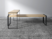 Industrial style wrought iron solid wood bench simple long bench dining bench creative retro cafe rest change shoe stool