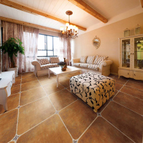 American Country Anti - Slide Tile of Mediterranean Living Restaurant Balcony Mi Yellow 500 Retro Tile Palace