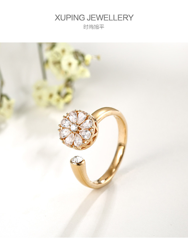 Bague Femme en Alliage argent plaque plaque or - Ref 3088061 Image 8