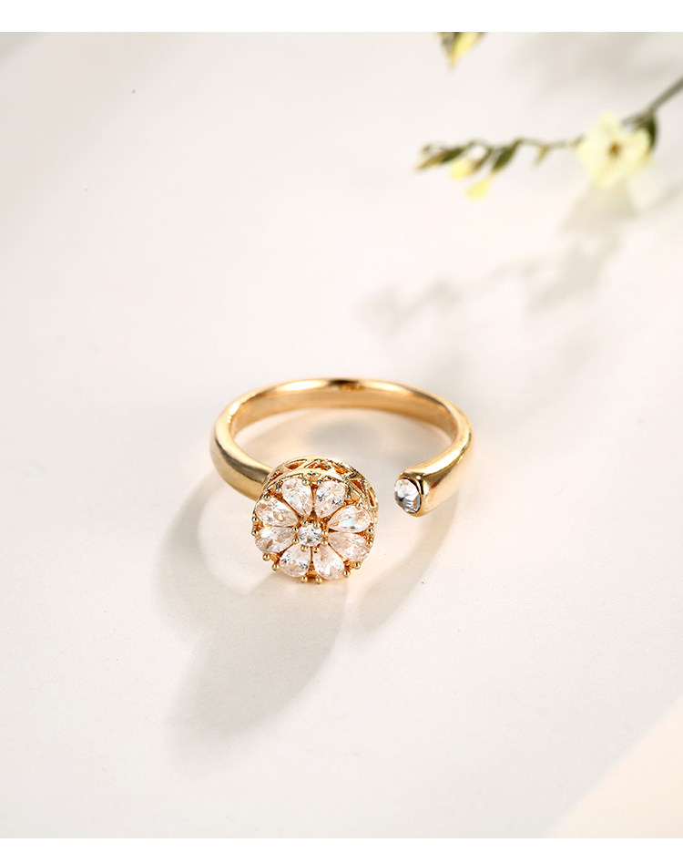 Bague Femme en Alliage argent plaque plaque or - Ref 3088061 Image 14