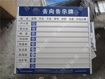 Enterprise units go to the notice board signboard Post aluminum alloy paint silk screen water brand custom card