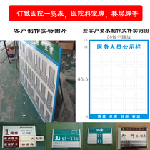Hospital list aluminum alloy paint screen screen card floor plate can be replaced