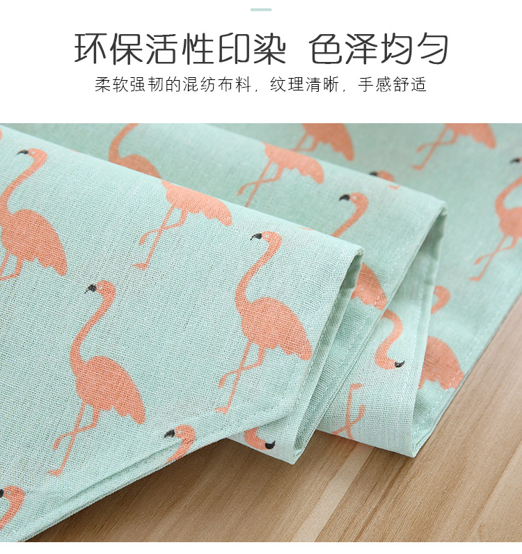 Bắc Âu phong cách Nhật Bản cotton và vải lanh hiện đại tối giản ins nhỏ tươi TV tủ khăn trải bàn nghệ thuật cờ bàn cờ bàn cà phê khăn trải bàn hàn quốc