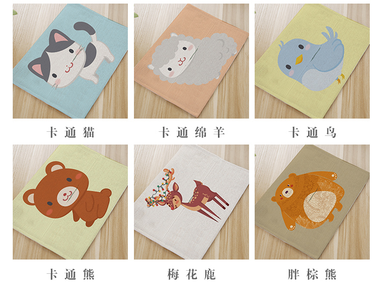 Dày hai lớp vườn bông placemat chống bỏng cách nhiệt pad vải placemat coaster bảng mat pad pad bát trà bát mat