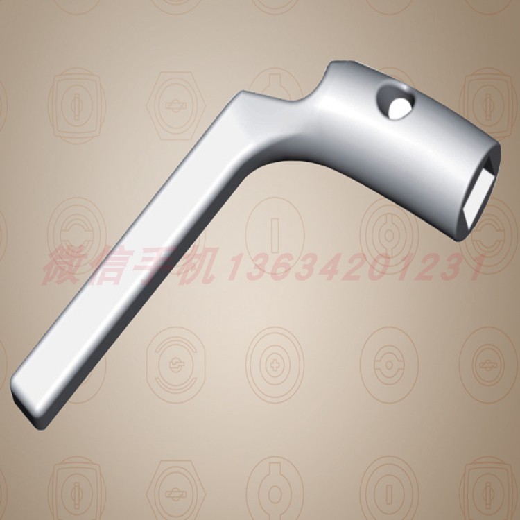 Power distribution cabinet key MS705 four-corner key MS711L four-corner handle key zinc alloy key