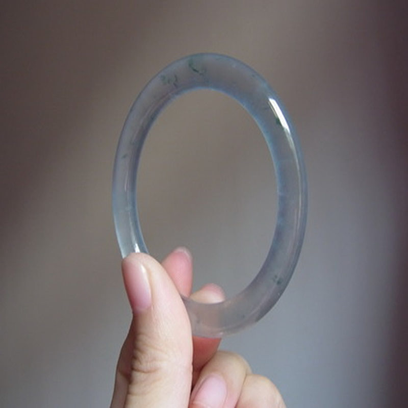 High ice seed floating emerald bracelet natural Myanmar a cargo glass seed fine round strip emerald jade bracelet child