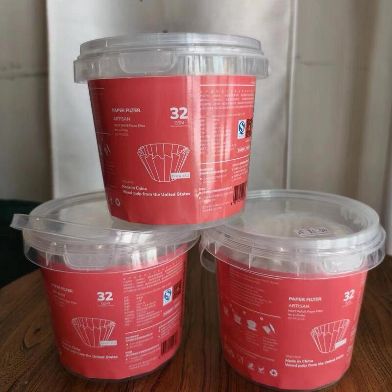 New Barrel-Packed Brewista Bonavita Cake-Shaped Hand-Brewed Coffee Filter Paper Drip Filter Wave Filter 100 Pieces