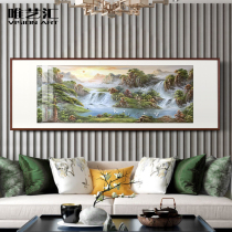 Hand-painted landscape oil painting cornucopia living room landscape painting office meeting room with painting banner welcome pine fairy Crane map