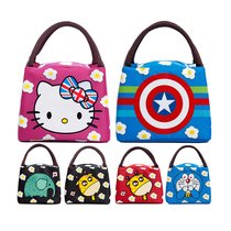 Lunch box bag waterproof small handbag childrens primary school students thick lunch bento bag cute cartoon hand bag