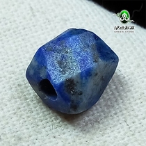 lssp green stone wp3276 no counteroffer West Asia large vintage faceted multi-ridged small lapis lazuli beads