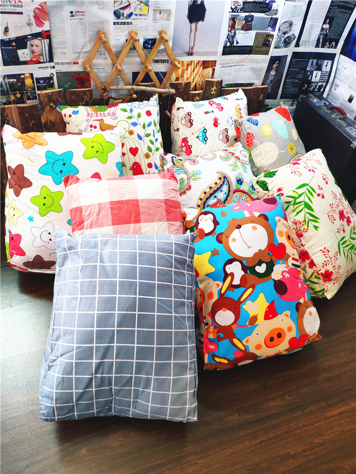 Cotton canvas various styles Three-dimensional large pillow waist pillow bedside sofa tatami pillow