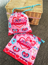 Export Japan cotton canvas travel underwear socks accessories small storage bag 20*20