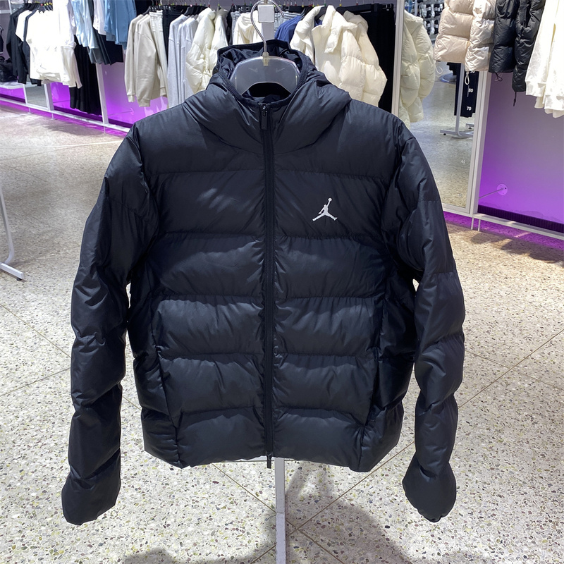 Nike Cotton Jacket Men's Winter Cotton Coat Casual Puffer Jacket Windproof Warm Hooded Comfortable Jacket Fv7318-222