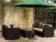 sofa mây phòng nắng ngoài trời, sân vườn ngoài trời sân thượng ban công ngoài trời ghế mây góc không thấm nước chống nắng - Ghế sô pha ghế sofa gỗ giá rẻ