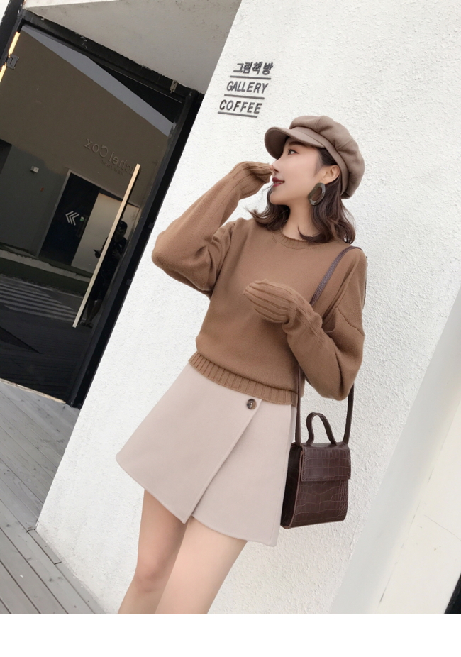 ◆ MMCO ◆ thiết kế cổ tròn thiết kế áo vest sau cardigan nữ