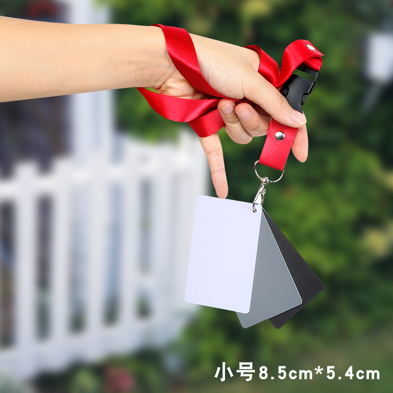 grey card white balance card 18 degrees small number of portable black and white grey colour calibrated three-color card anti-scraping water grey plate black and white grey balance plate photographic single eye camera accessories