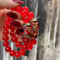 Dingding Buddha amulet Thai Buddha amulet colorful mud bracelet big and small mud bead bracelet various colors