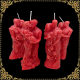 Dingdingtai brand special hand-shaped candle men and women humanoid candle red