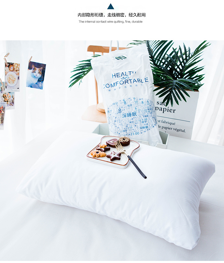 Bản gốc sinh thái bông nhung mịn lông gối mềm mại và thoải mái 3D microfiber gối 48 * 74cm - Gối gối ngủ văn phòng