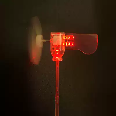 Red light small micro wind generator LED windmill wind energy exploration technology jiabaichen Gabosun