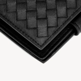 Бумажник, короткая складная милая сумка через плечо, плетеный кошелек с молнией, коллекция 2023, из натуральной кожи