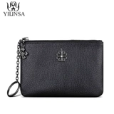 Кошелек, небольшая сумка, бумажник, кожаная тонкая сумка через плечо, картхолдер, из натуральной кожи, воловья кожа