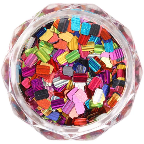 Ультратонкие прямоугольные блестки для ногтей, украшение для ногтей, ювелирное украшение, накладные ногти, аксессуар, коллекция 2022