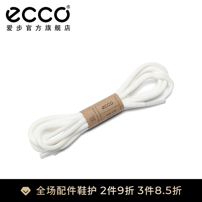 ECCO Love Steps Laces Neutral Laces Fine Round Money Black Casual 100 Lap Single Shoe Laces 9044800