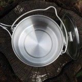 Range Rover на открытом воздухе из нержавеющей стали чашки кофейной чашки складной ручкой с крышкой портативной туристический кемпинг чаша