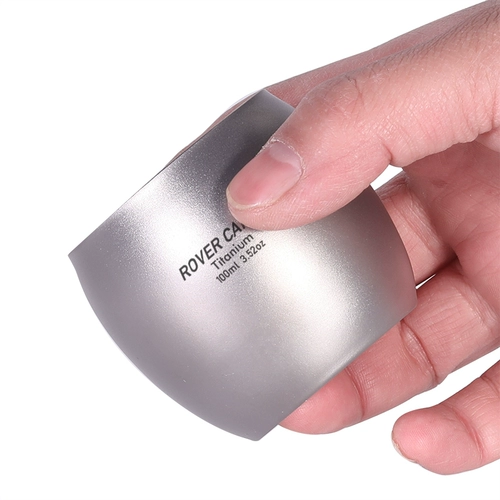 Range Rover Outdoor Pure Titanium Double -Layer Cup Iosulation Anti -Fall Antiffling Adult Simple Loth Routh Small Cup Beer Stack Single Tea Cup Cug Fu