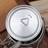 Range Rover на открытом воздухе из нержавеющей стали чашки кофейной чашки складной ручкой с крышкой портативной туристический кемпинг чаша