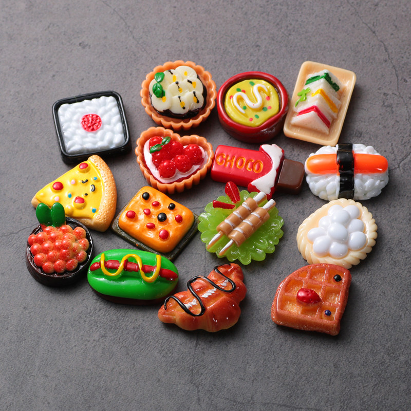 Japanese sushi bread miniature food play mini model kitchen supermarket pretend house wine simulation super small food toys