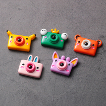 Cartoon animal camera simulation model Childrens house male and female childrens toys Mini ultra-small miniature ornaments