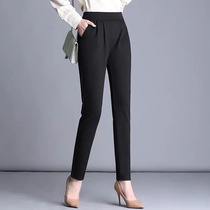 2021 Spring and Autumn New Haren Pants Womens Fat mm Loose Korean High Waist Slim Joker Casual Pants