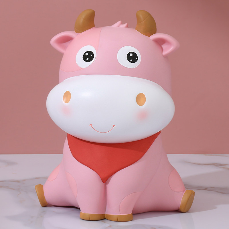 Cattle Year Deposit Pot 2023 New Passable Creative Unique Children Anti-Fall Boy Girl Savings Money Pot-Taobao