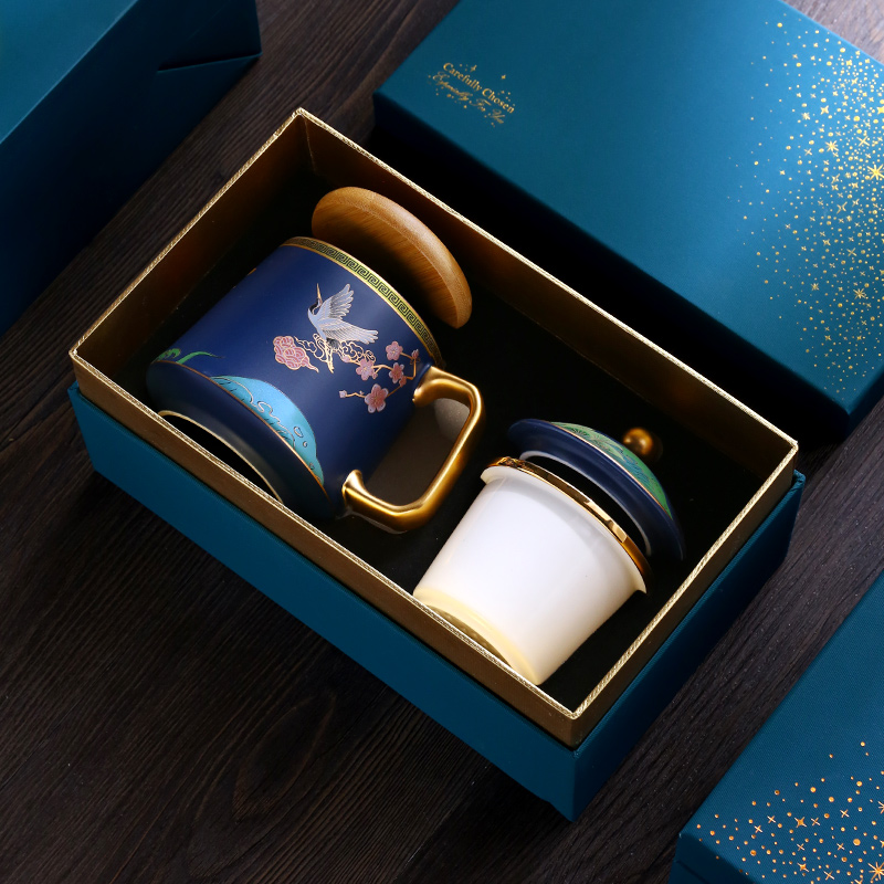 Upscale Business Joe relocating Christmas gift Wedding Gift Wedding Gift Companion Gift to men and women Employees New girlfriends Tea Cup Son-Taobao