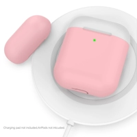 Airpods1/2 [двойная крышка] розовый + белый