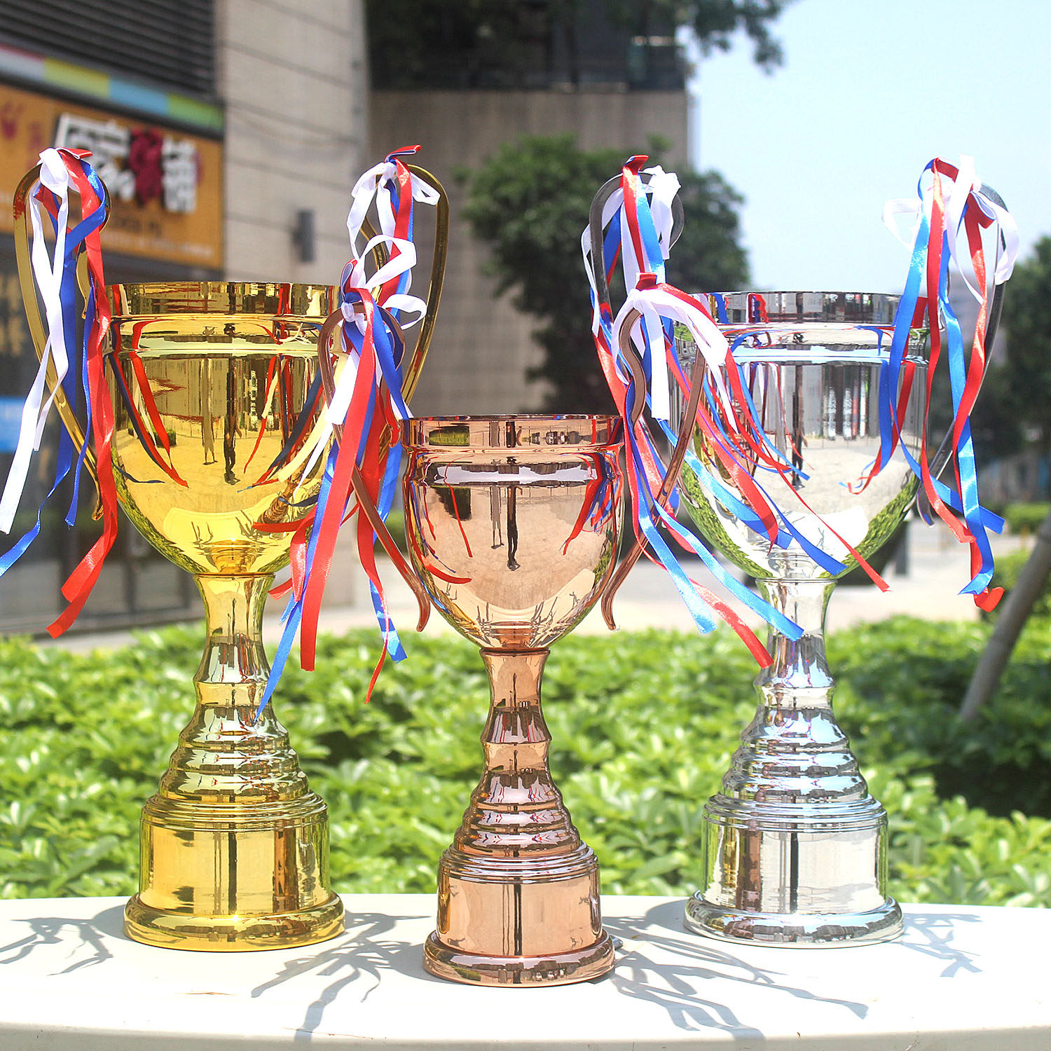 Metal Trophies Football Basketball Game Big Ears UEFA Crown Cup Upscale Badminton Gold Silver Bronze Champion Boutique High Rui