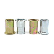 Pull rivet nut Flat head column pattern rivet nut color zinc white zinc pull rivet rivet nut M3M4M5M6M8M10M12