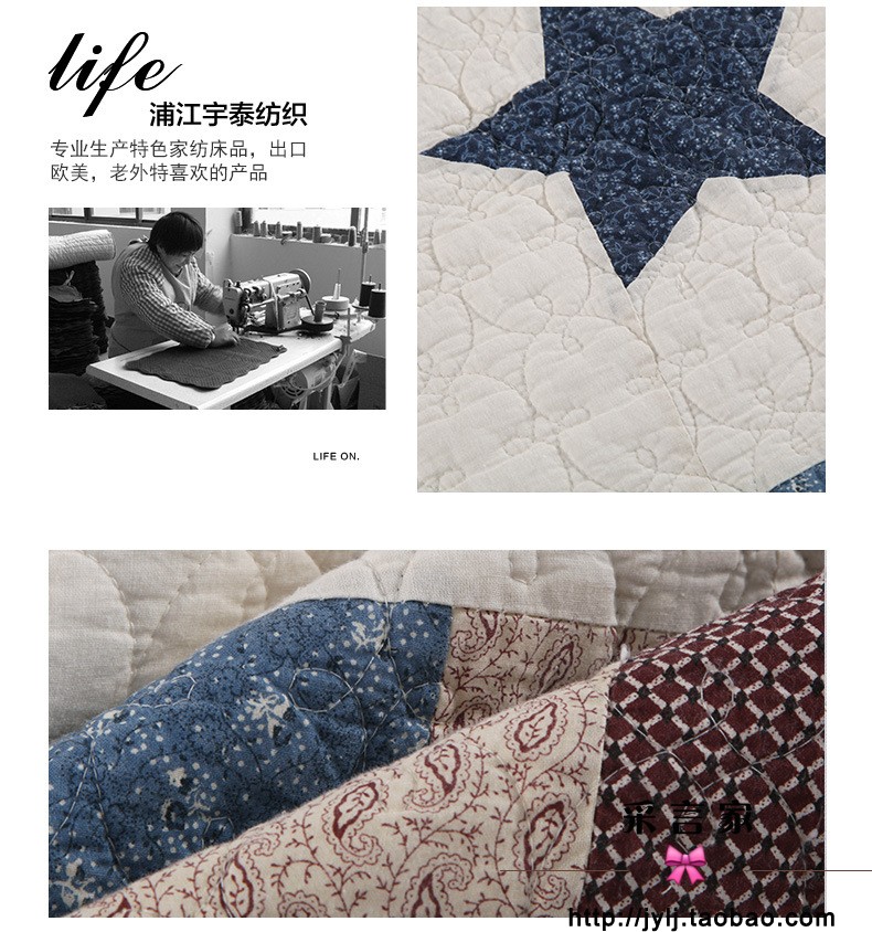 Bộ chăn ga gối cotton kiểu châu Âu Bộ ba mảnh Bộ đồ được giặt bằng chăn đôi là tấm trải giường dày có nhiều chức năng drap giường đẹp