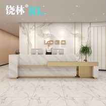 Paint company beauty salon bar table Hotel Welcome cashier counter simple modern Hotel light luxury front desk
