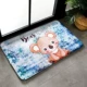 Cartoon lợn mat đỏ cửa mat trượt toilet cửa phòng ngủ mat con nhà vệ sinh thảm phòng tắm thấm - Thảm sàn thảm nhựa