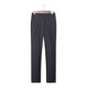 Niaojia Men's Suit Pants Autumn/Winter Gray Straight-Leg Striped Business Casual Mid-Rise Youth Trousers 46073