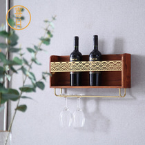 Hi moon wine rack Wine cabinet wall-mounted red wine rack Restaurant hotel wall hanging creative multi-layer shelf