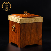 Happy Moon New Chinese square Desktop dustbin Mini Home Office Small Number of headboard Bedroom Living room with lid