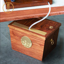 Xiyue style mahogany solid wood tea residue bucket Waste water bucket Kung Fu tea accessories Household small filter tea bucket