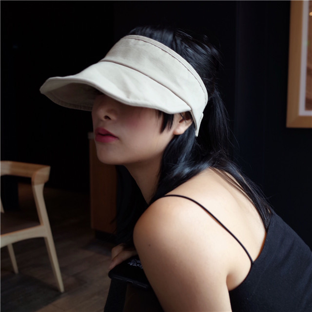 Korean Sunscreen Foldable Empty Top Big Brim Hat display picture 1