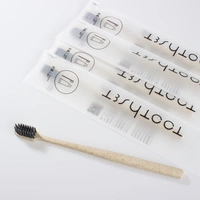 Бежевая зубная щетка, 20 шт